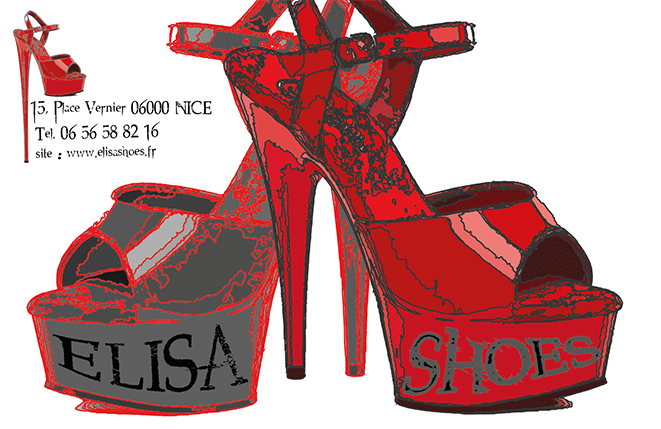PORTFOLIO : CARTE DE VISITE ELISA SHOES CHAUSSURES