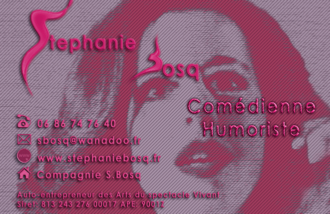 PORTFOLIO : CARTE DE VISITE STEPHANIE BOSQ