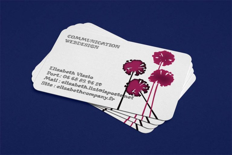 carte de visite mockup communication webdesign