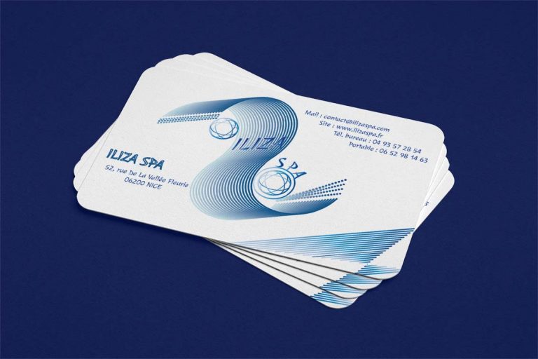 carte de visite mockup spa