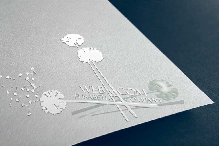logo mockup Elisabeth imprimé sur couverture