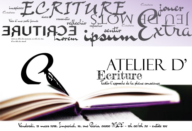 Flyer pour Atelier Ecriture