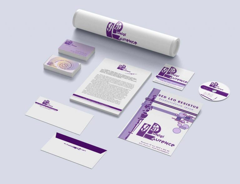 MokeUp Brand logo sur multisupports Laurence